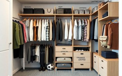 Découvrez des astuces pour un dressing bien rangé et optimisez votre espace avec style